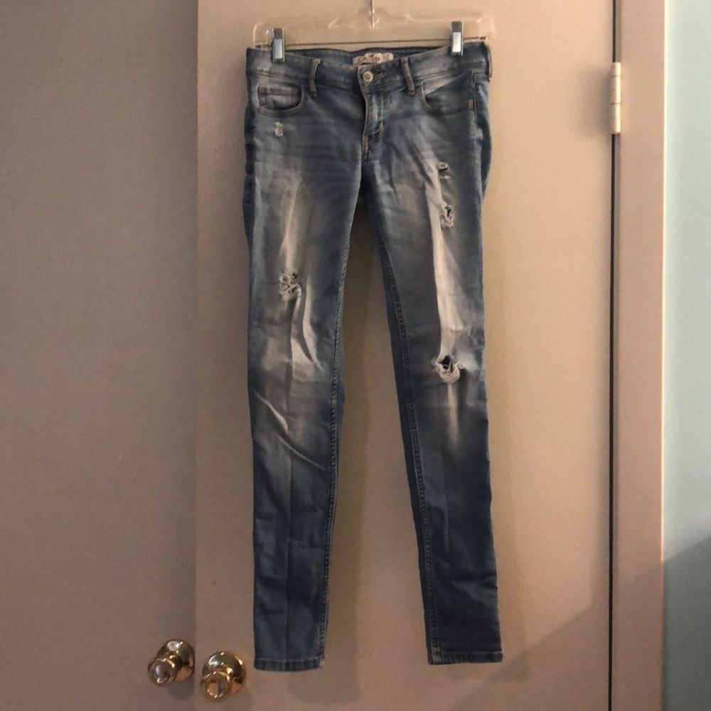 Light wash Ripped Hollister Jeans
